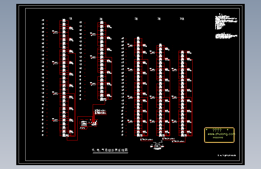 某高层小区弱电安防系统设计图纸