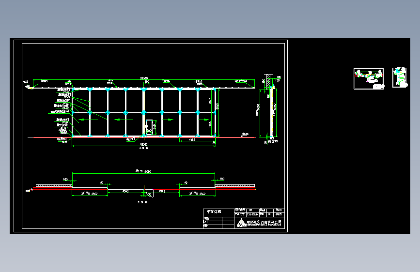 某工厂车间上承重电动推拉门