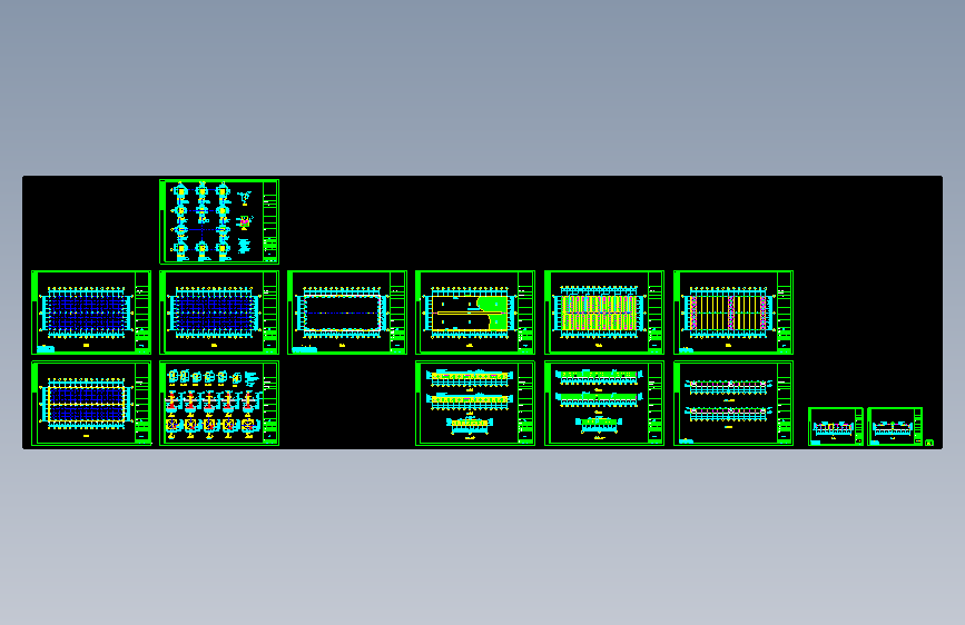 某公司单层单跨钢结构生产车间设计cad全套结构施工图