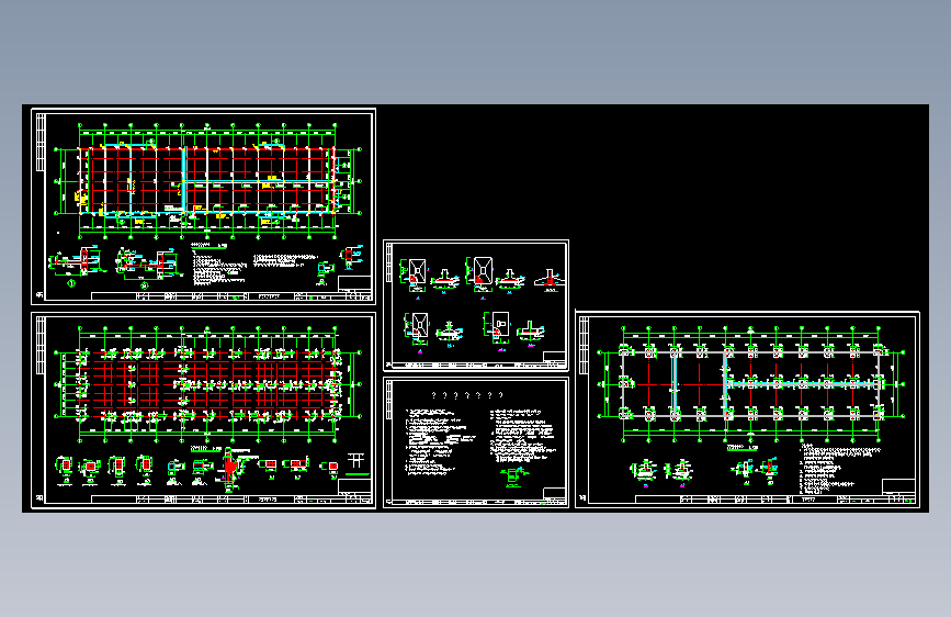 某经典排架结构带吊车厂房结构设计施工图