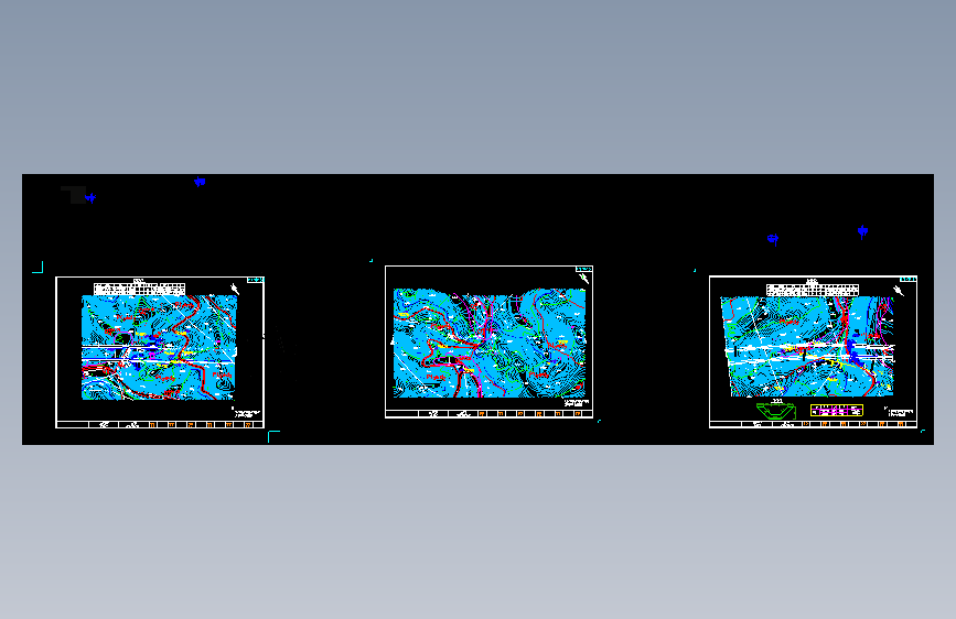某隧道全套施工cad图（隧道左进口明洞开挖图）