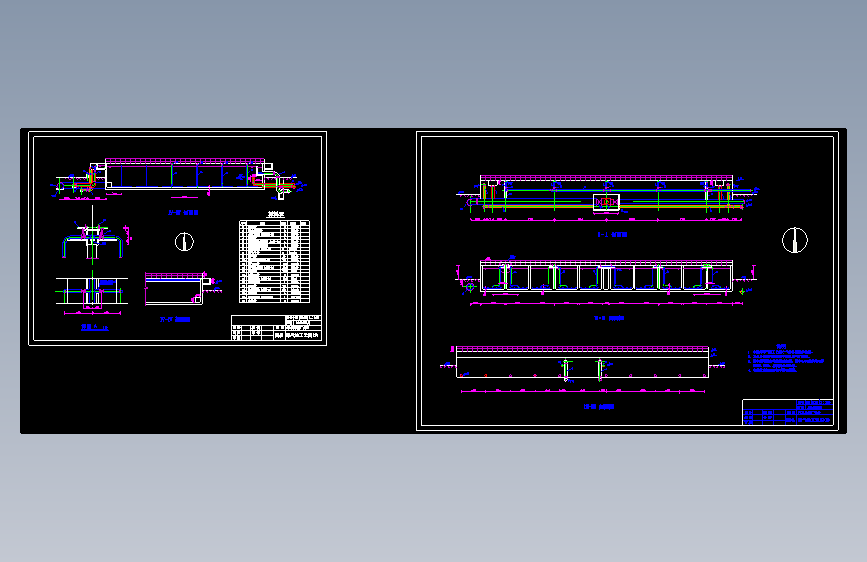 某污水处理厂总平面图及构筑物设计CAD施工图