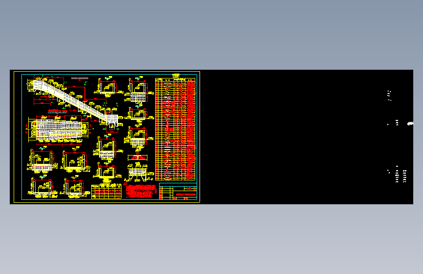 某小型大落差溢洪道配筋设计图