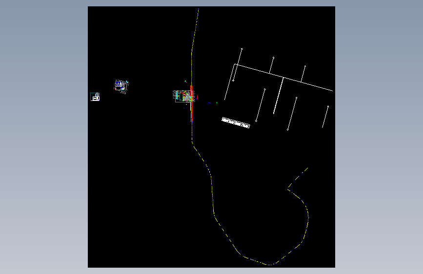 某自来水厂室外管线设计总图（管线综合）