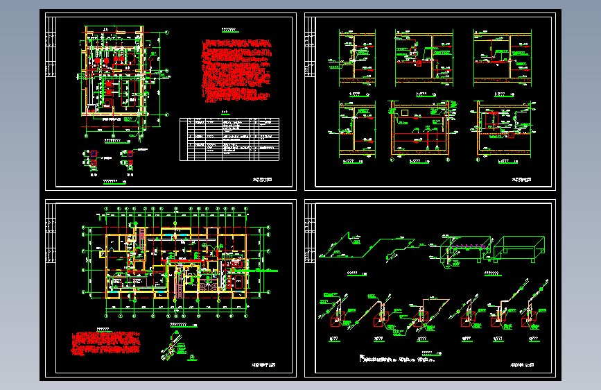 十一层住宅楼人防地下室给排水设计图