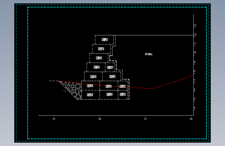 石笼河堤护堤设计图