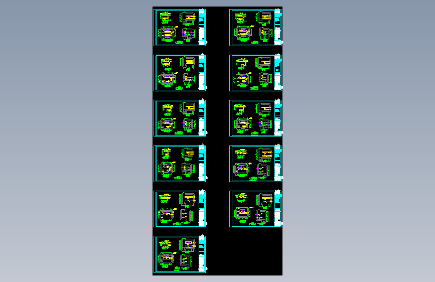 苏州某厂房一台地源热泵机房及室外地埋管设计图