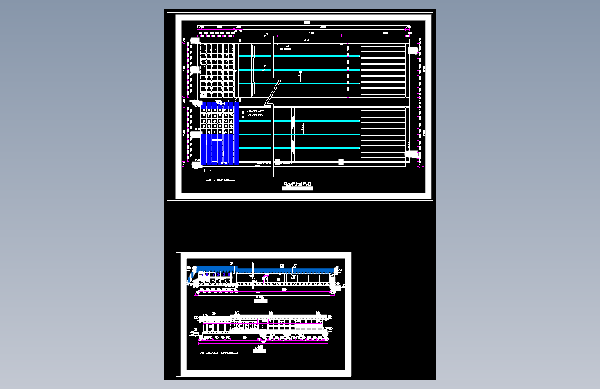 网格絮凝平流沉淀池设计图