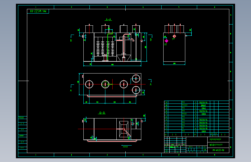 一体化污水处理设备CAD版