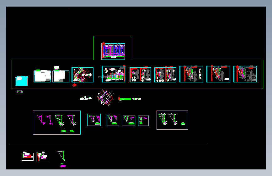 重庆某场地环境边坡支护设计全套图纸