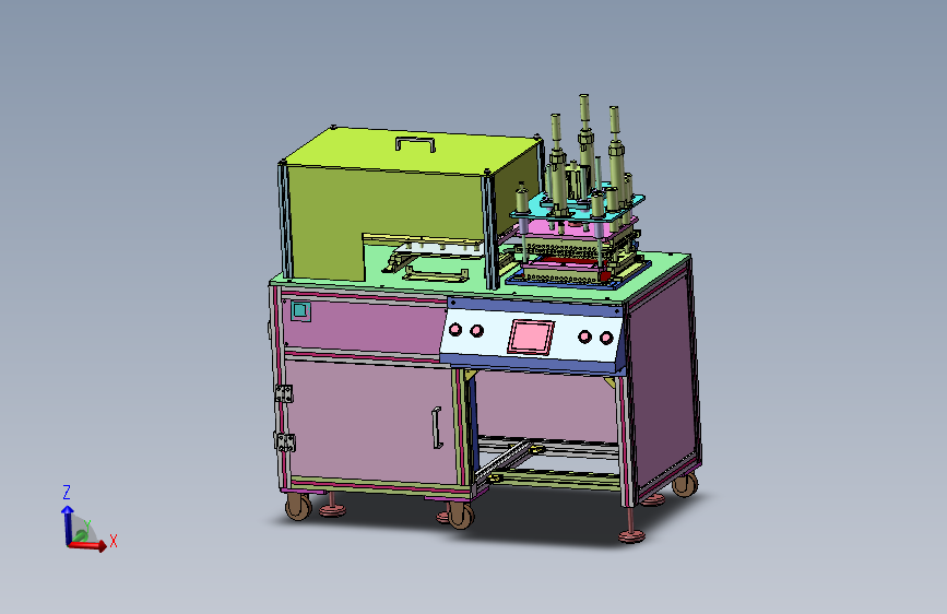 21-塑胶档案夹非标自动化热压成型设备