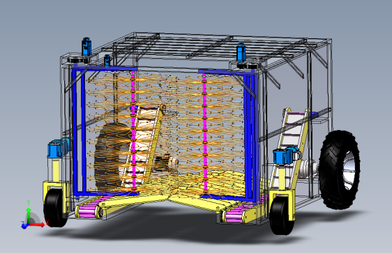 蓝莓收获机设计三维SW 二维CAD 说明书 1642510
