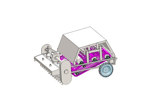 农作物根茎收获机的结构设计含三维SW模型+CAD图纸+说明书==1517045