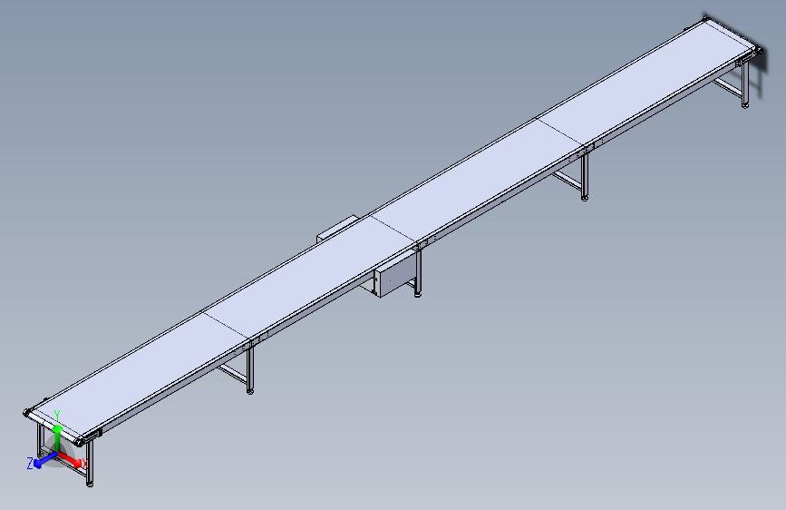 12米中置电机防跑偏输送带