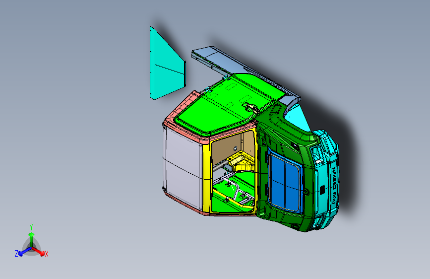 pickman 电动皮卡-车身分总成
