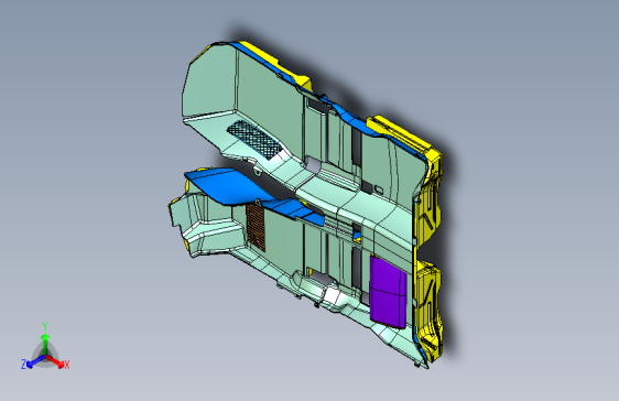 奔驰C200逆向 -地毯组件