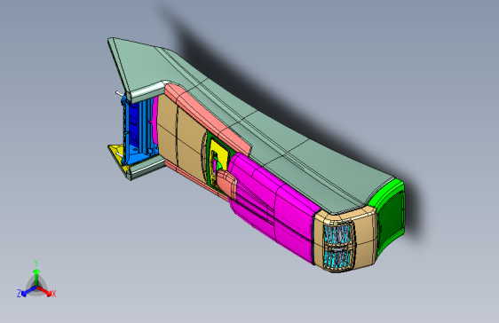 奔驰C200逆向 -副仪表板总成