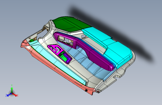 奔驰C200逆向 -前门护板组件