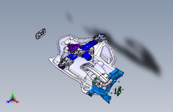 福特 福克斯 -190-Side Door Mechanism-侧门机械装置