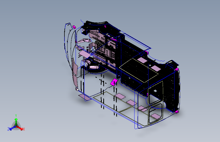 福特 全顺 -5 涂胶图