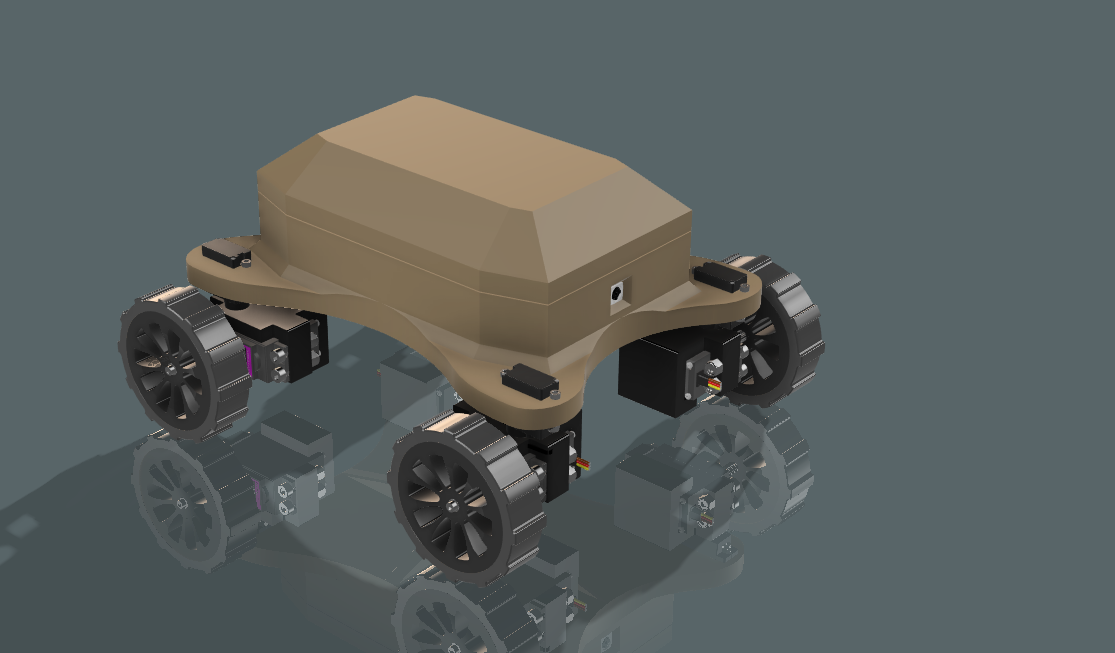 带转向系统的全轮驱动迷你漫游车