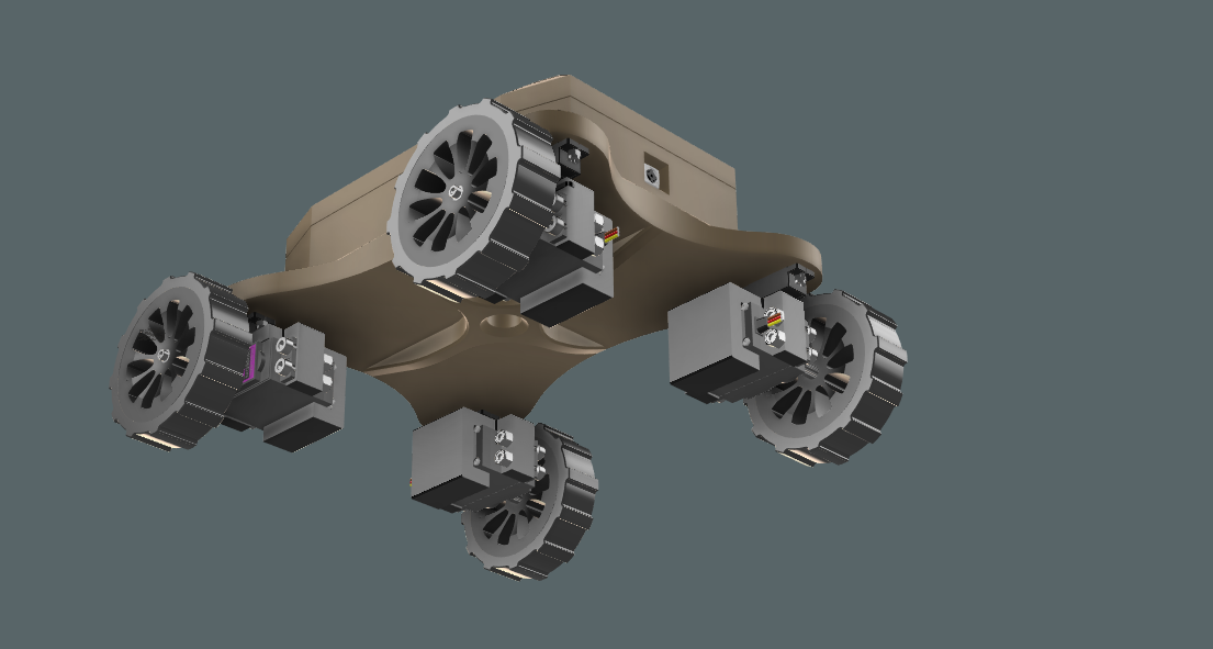 带转向系统的全轮驱动迷你漫游车