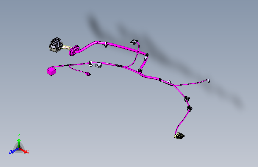 野马 B10 -_左前门线束装置
