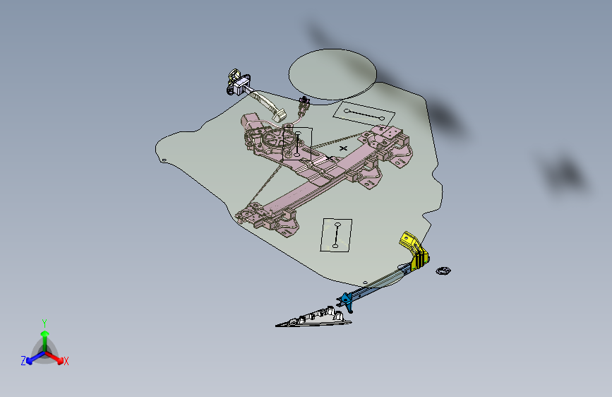 野马-B10-FNA6200001（后门附件装置-左）