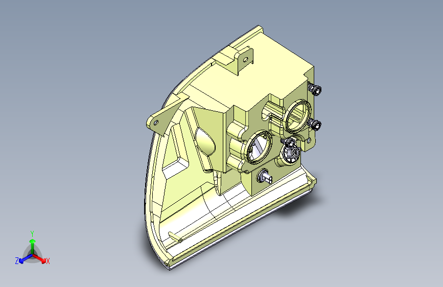 一汽轻卡塞虎3 -大灯3D数据