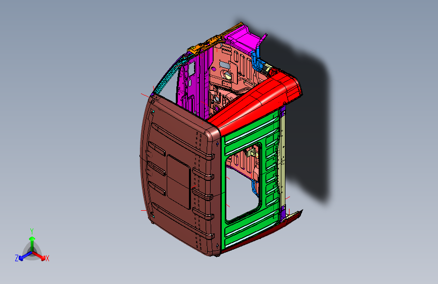 一汽轻卡塞虎3 -白车身3D数据