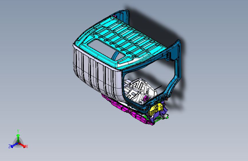 长安跨越MINI轻卡 -5010 白车身骨架总成