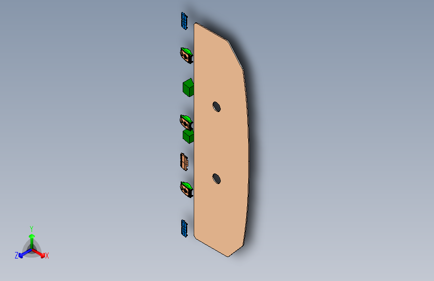 中车时代 -后搁物板护板组件