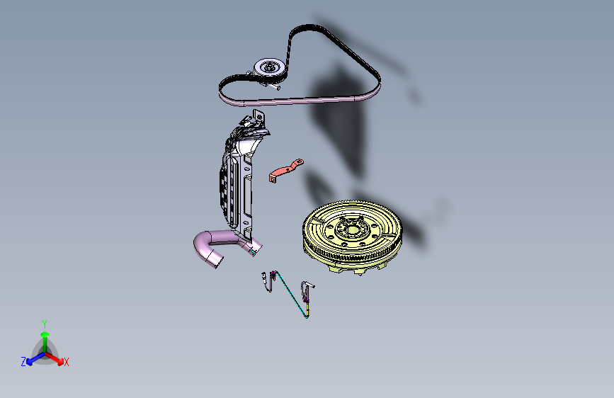 众泰 SR9 -发动机装置(双质量飞轮)