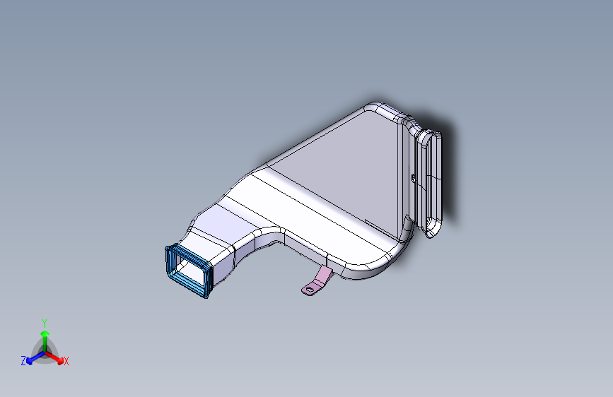 众泰 SR9 -后吹脚风道右部上段总成