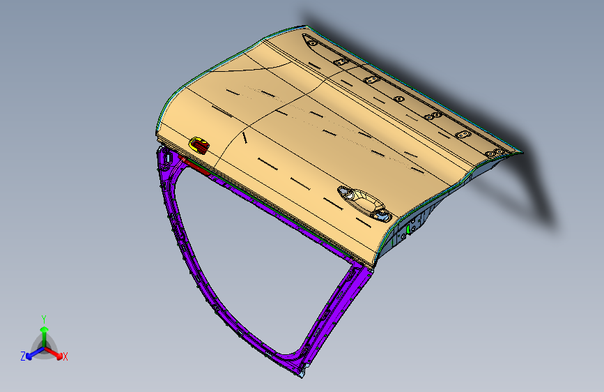 众泰-SR9-6100010 右前门总成