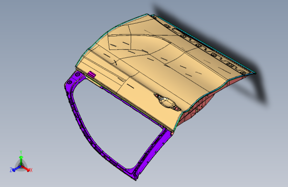众泰-君马S70 -右前门总成