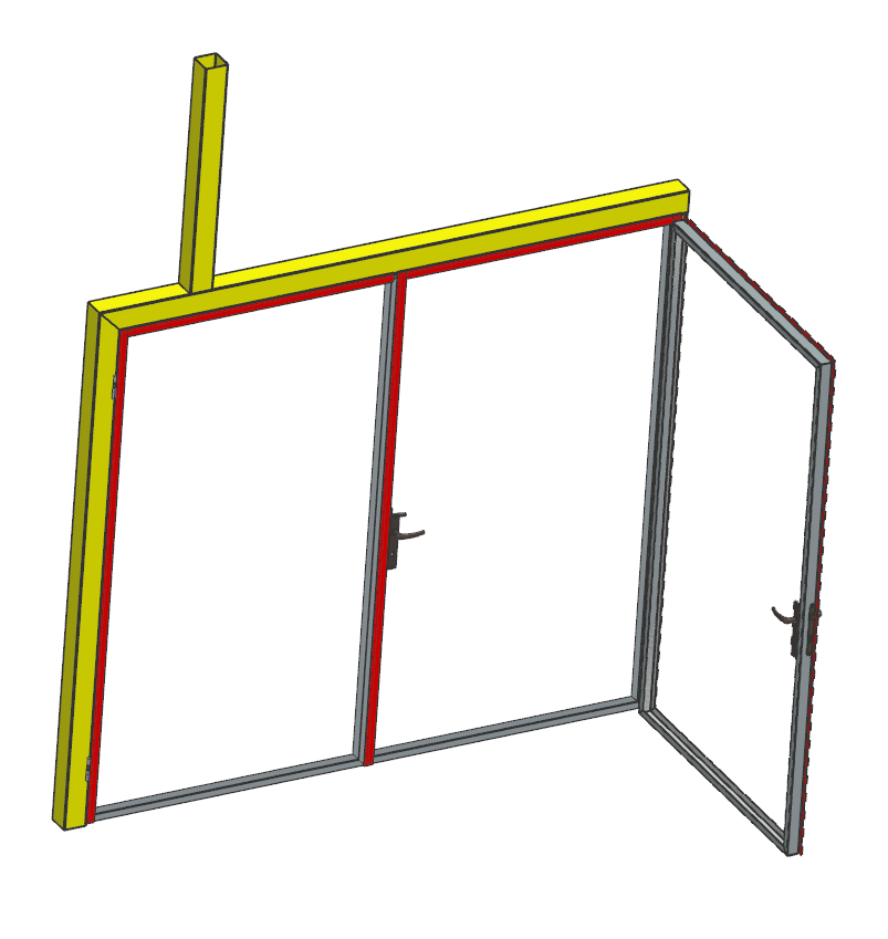 双扇门框适用于保温墙板