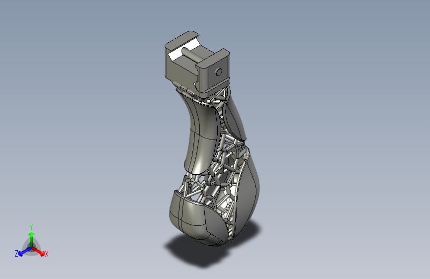 科幻人体工学手柄（标准附件导轨接口）
