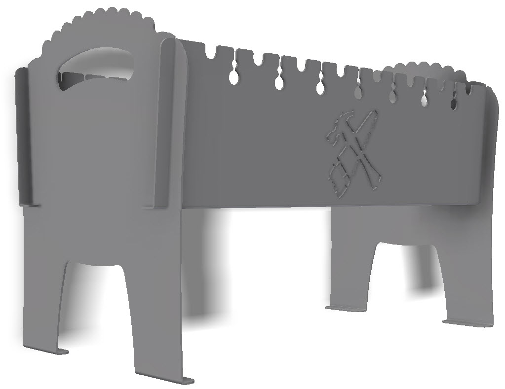 62-烧烤折叠烤架-激光等离子切割