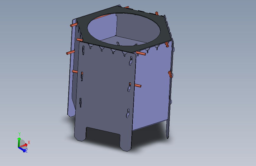 73-折叠式火盆烧烤炉烤箱四合一