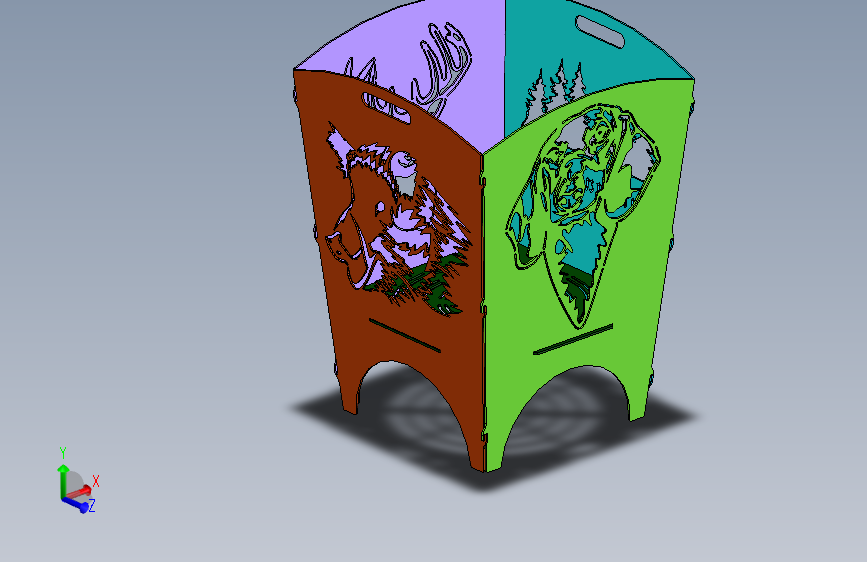 23-火篮猎人 STP DXF