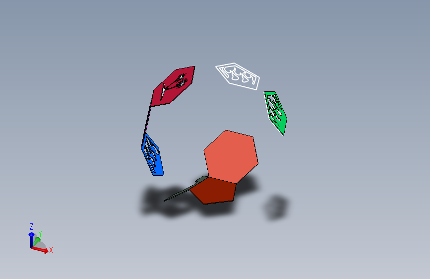 28-截角二十面体壁炉 STP DWG