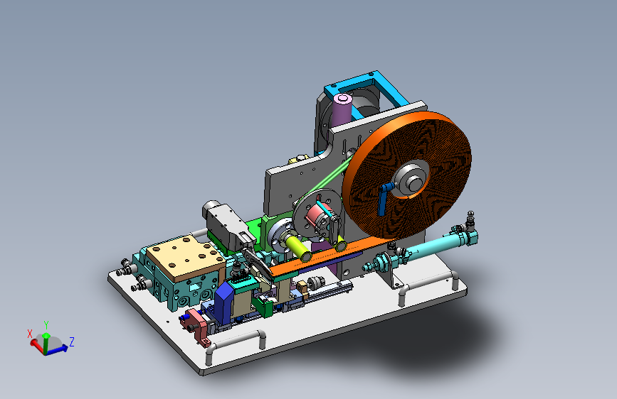 泡棉收放裁一体机构