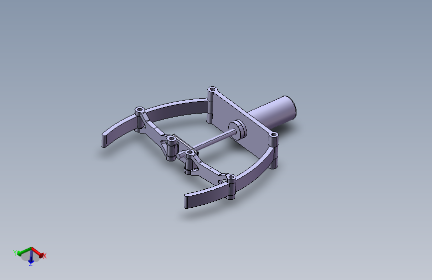 活塞式简易夹爪结构