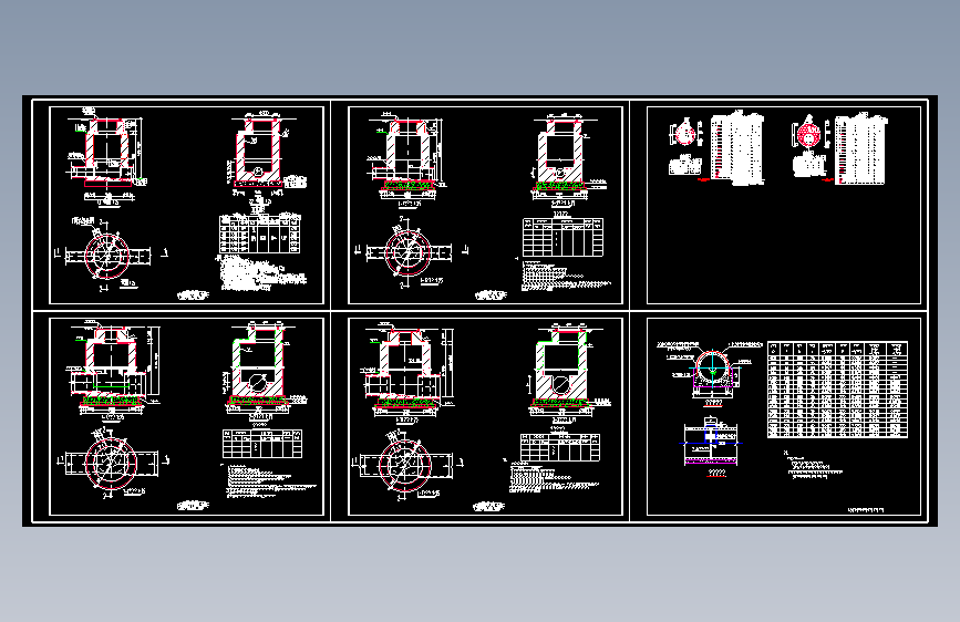 φ1000、φ1250圆形砖砌雨污水检查井