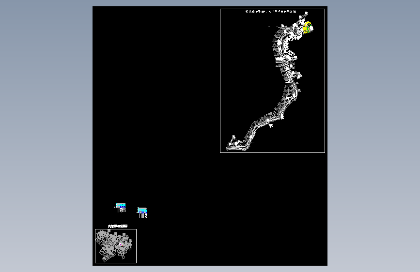 梅州某村污水管道设计说明图