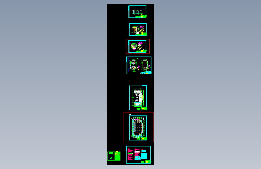 某地上2层体育馆给排水施工图纸，共7张