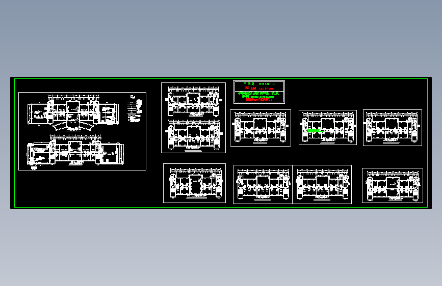 某电力局总图和机房暖通图纸