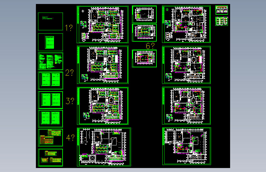 某国际庄市图书馆全套空调暖通规划cad施工图