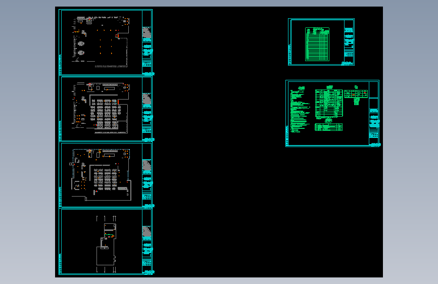 四川某职业学院暖通设计cad施工图